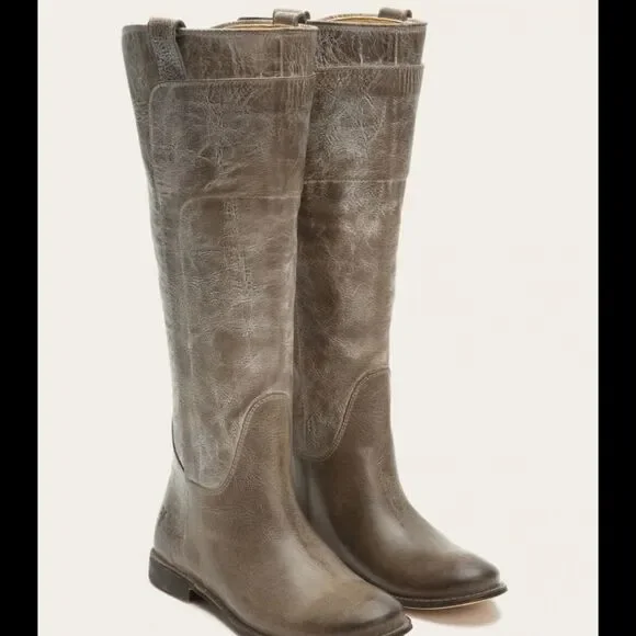 FRYE LEATHER PAIGE TALL RIDING BOOTS - Picture 14 of 14